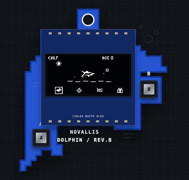 The dolphin-shaped Novallis PCB